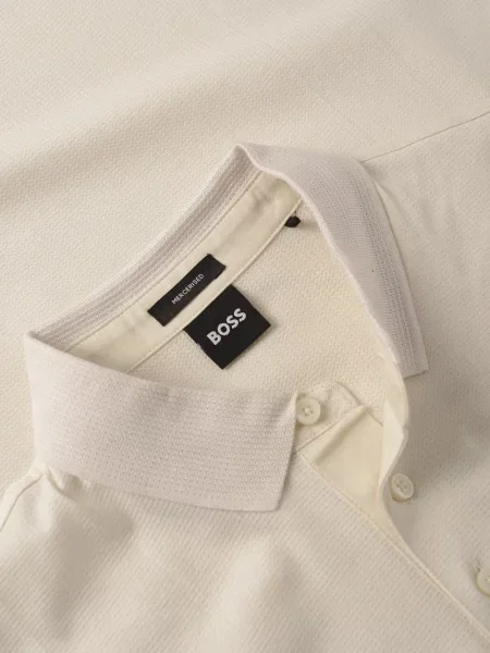 Tricou polo Hugo alb