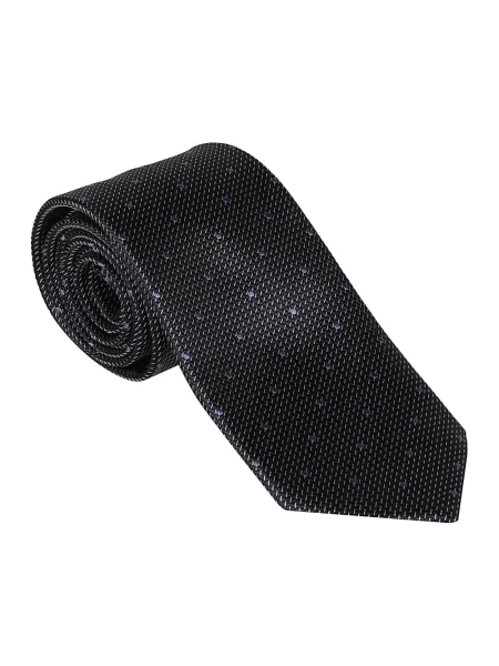 Lniany krawat Zegna niebieski