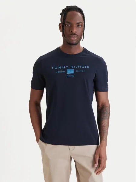 Tommy Hilfiger T-Shirt Brand Love Granatowy