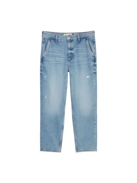 Jeansy krótkie boyfriend z mieszanki bawełny model ‘IVA’ Marc O'polo niebieskie