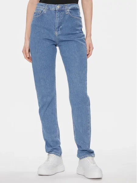 Calvin Klein Jeans Дънки Authentic Slim Straight Straight Leg син