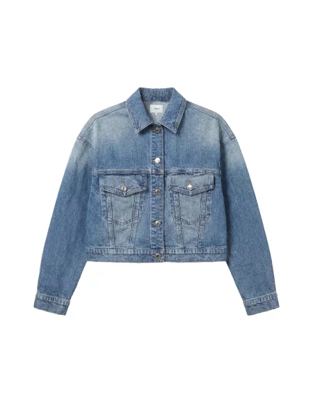 S.Oliver Geacă de primăvară-toamnă denim albastru