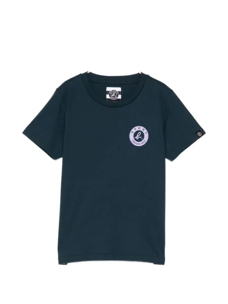 Koszulka Sport B. By Agnès B. z nadrukiem niebieska