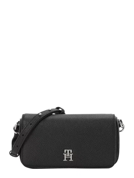 TOMMY HILFIGER Geantă de umăr / argintiu negru