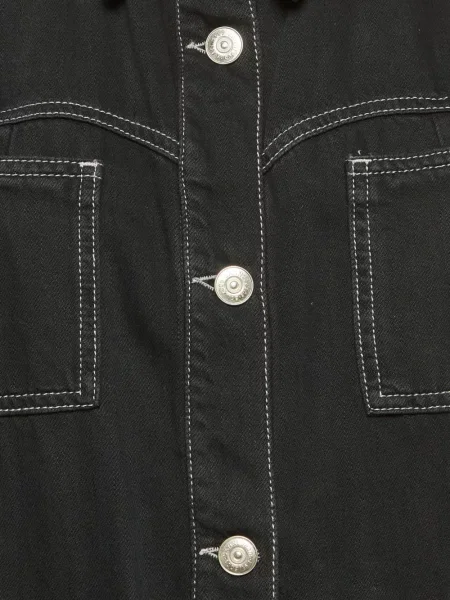 Rochie tip cămașă Ganni negru