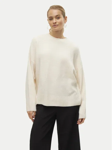 VERO MODA Sveter VMBOOM krémová béžová
