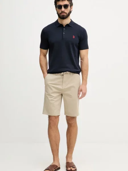 U.S. Polo Assn. polo majica COMBED SS modra