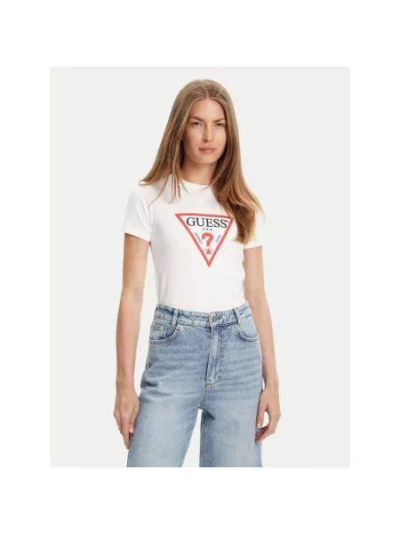 Guess Jeans Marškinėliai balta