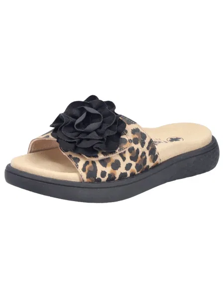 Rieker Pantofle písková / hnědá / světle hnědá černá