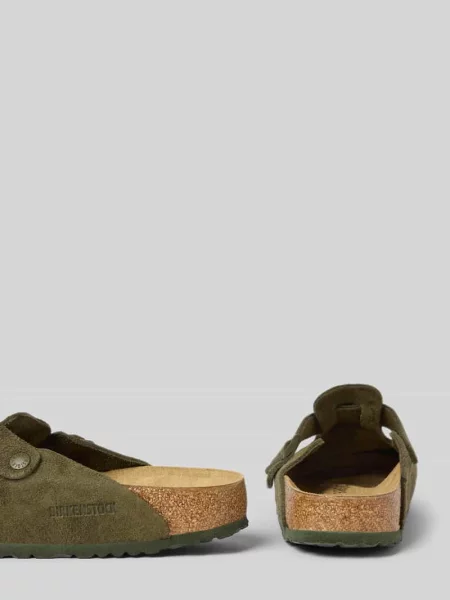 Klapki skórzane ze sprzączką model ‘BOSTON’ Birkenstock
