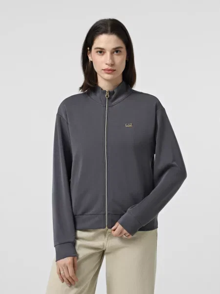 Свитер Ea7 из модала серый