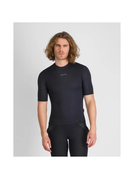 Koszulka Sportful Merino krótki rękaw S czarna