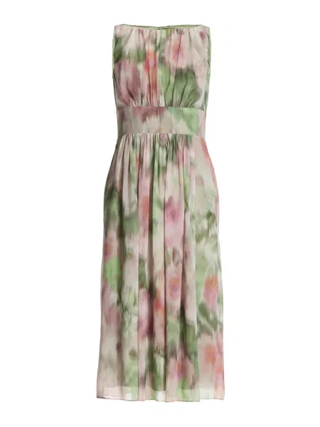 SWING Rochie de cocktail verde / portocaliu pastel / roz / murdar alb