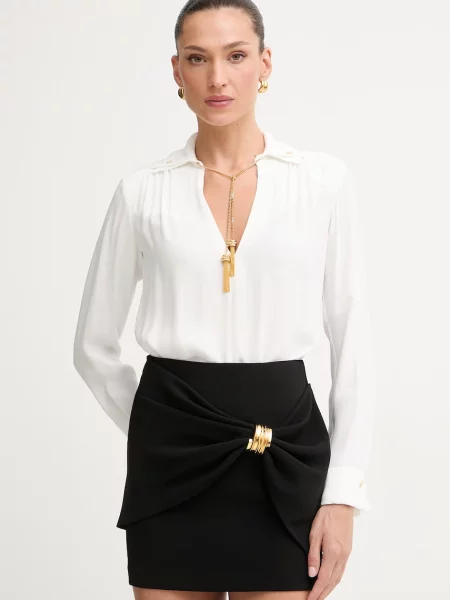 Elisabetta Franchi bluză pentru femei cu vâscoză bej