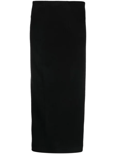 Osłona spódnica ołówkowa Gentry Portofino wełniana do kolan czarna