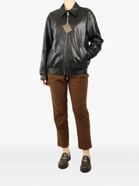 Pantaloni Varley de catifea cord maro