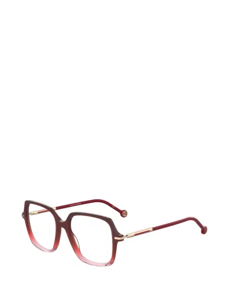 Ochelari de soare Carolina Herrera cu imprimeu geometric roșu