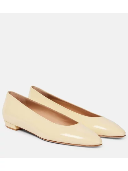 Balerini Gianvito Rossi din piele bej