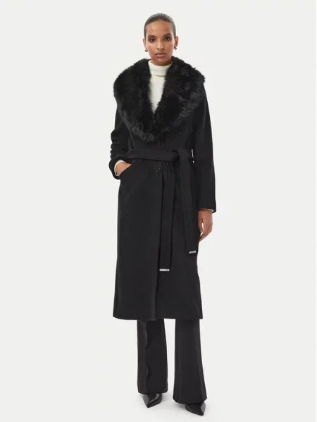 Michael Kors Palton de lână negru