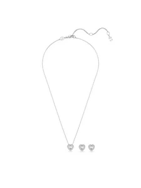 Swarovski colier si cercei CAPSULE argintiu