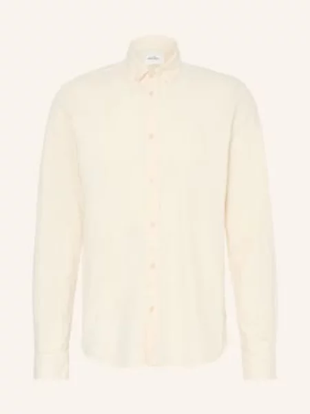 Les Deux Koszula Konrad Regular Fit Z Lnem beige beżowa