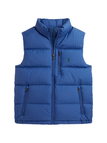 Kamizelka puchowa dziecięca Polo Ralph Lauren niebieska