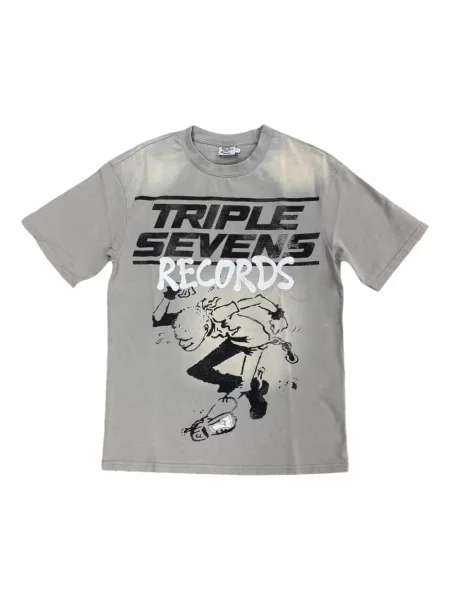 Scurt tricou Triple Sevens gri