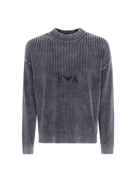 Sweter Emporio Armani brązowy