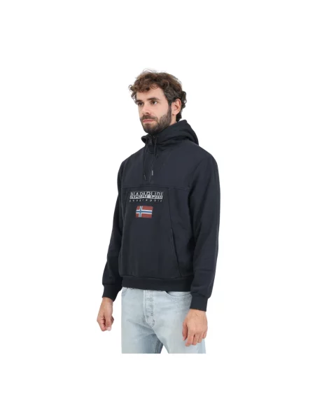 Bluza z kapturem Napapijri czarna