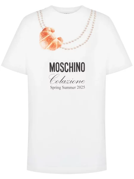 Tricou Moschino cu imagine alb