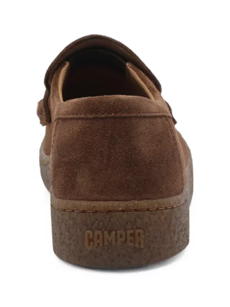 Pantofi loafer Camper din piele de căprioară maro