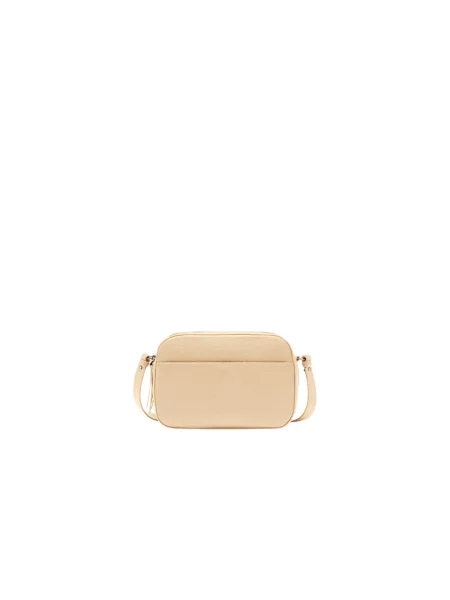 Torebka crossbody Coccinelle skórzana beżowa