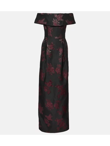 Rochie Rebecca Vallance cu model floral bordo