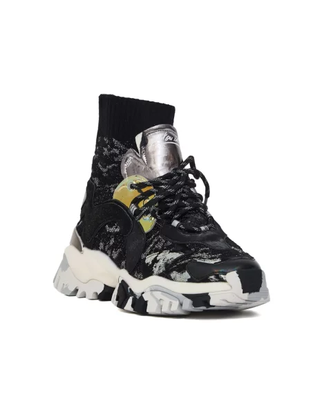Sneakersy Joia Paris skórzane czarne