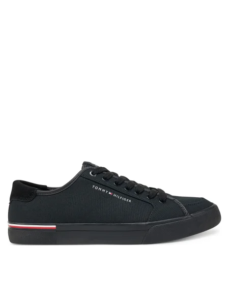 Маратонки Tommy Hilfiger CORE CORPORATE VULC CANVAS черно
