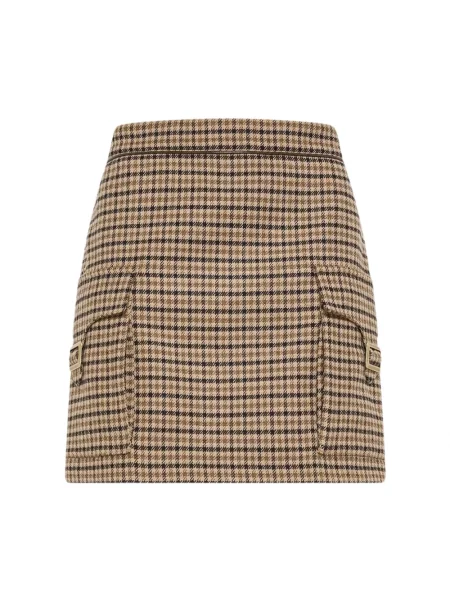 Spódnica mini Seventy beżowa