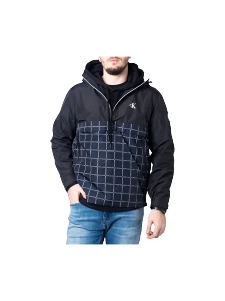 Wielobarwność anorak Calvin Klein szara