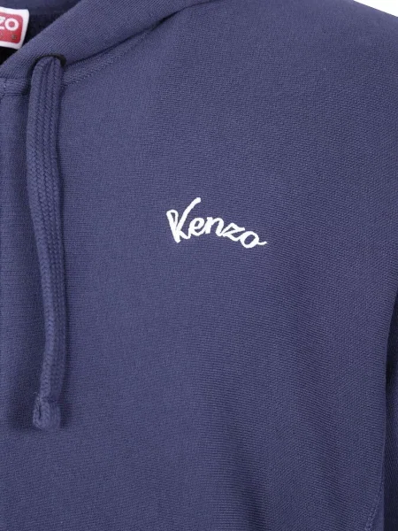 Mikina s kapucňou Kenzo modrá