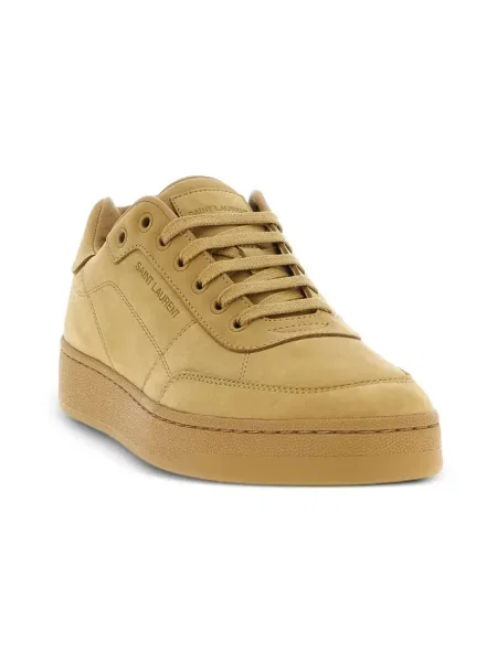 Sneakersy Saint Laurent skórzane brązowe