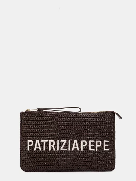 Чанта тип портмоне Patrizia Pepe кафяво