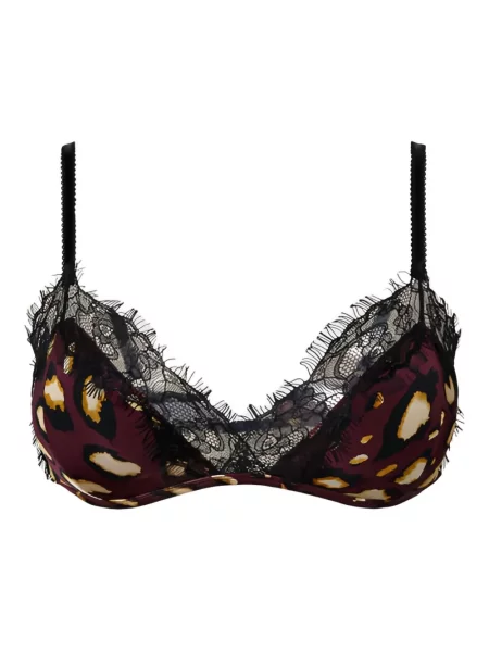 Sutien Twinset cu imagine din dantelă roșu