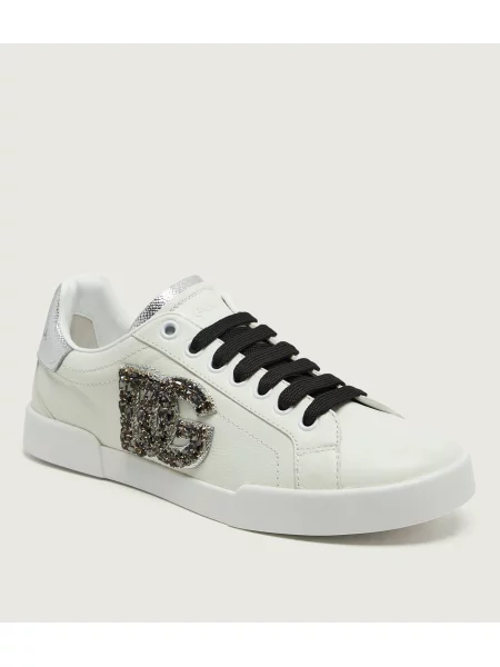 Dolce & Gabbana Teniși din piele alb