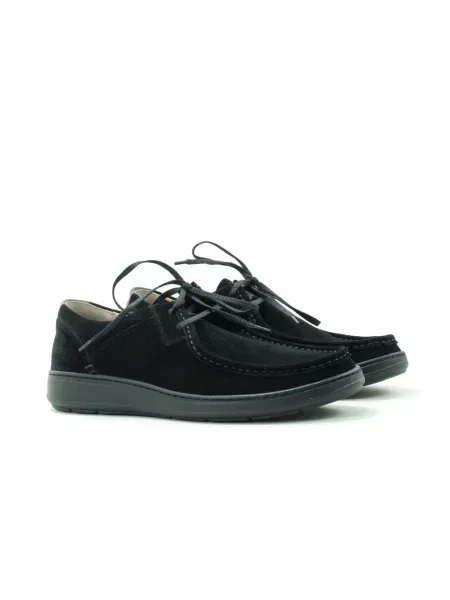 Замшевые мокасины Stepter черные