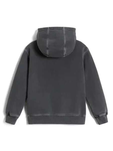 Bluza z kapturem dziecięca Woolrich szara