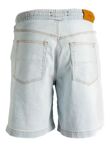Pantaloni scurți din denim Amiri cu cordon albastru