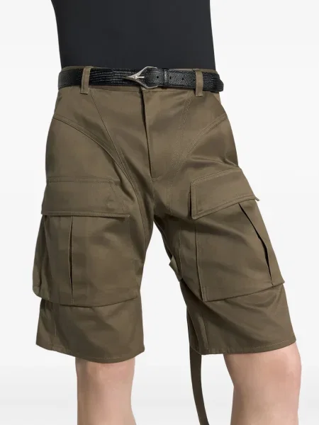 Pantaloni scurți cargo Mugler cu cataramă cu bretele