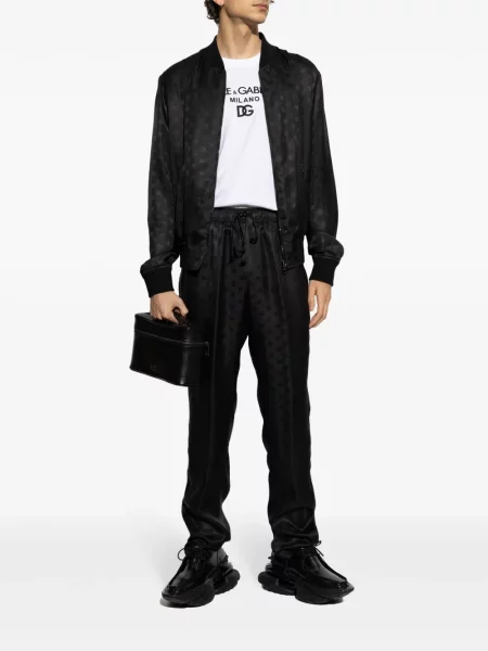 Geacă bomber Dolce & Gabbana cu imagine negru