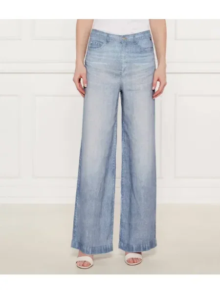 Marc Cain De in blugi WARRI | flare fit | high waist albastru