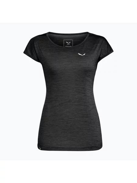 Koszulka trekkingowa Salewa Puez Melange Dry black out melange czarna