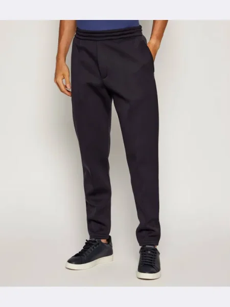 Emporio Armani Pantaloni de trening Travel Essentials cu adaos de lână